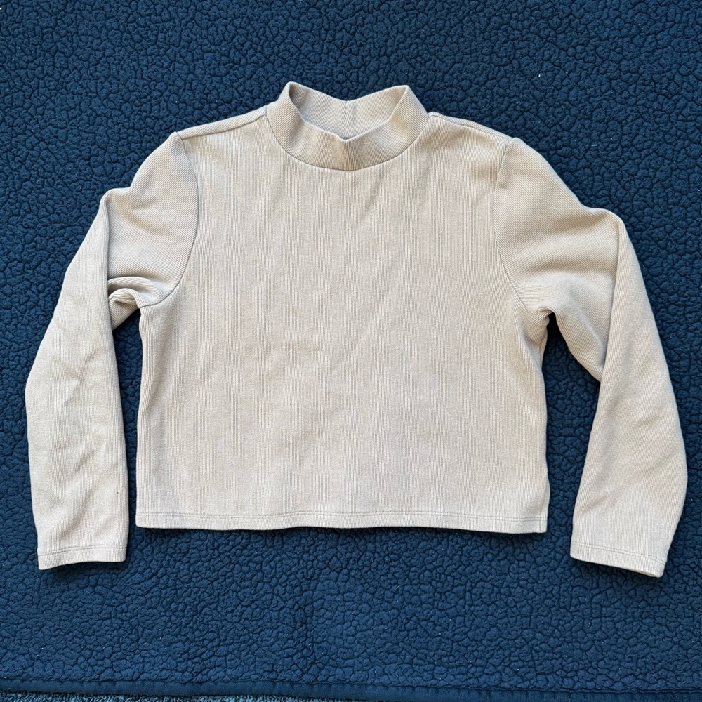 Women's Cream Long Sleeve Top